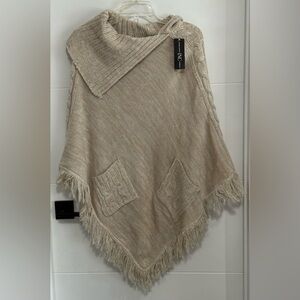 ✨NWT✨ INC International Concepts: Women’s Cable Knit Poncho- One Size Fits Most